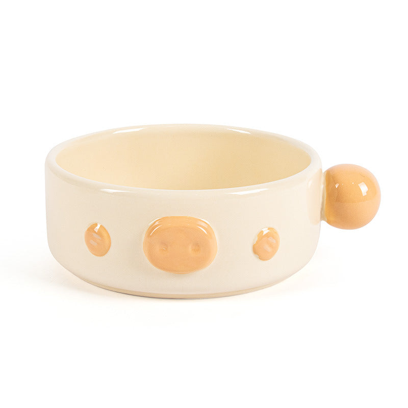 Ceramic Biscuit Pet Food Bowl