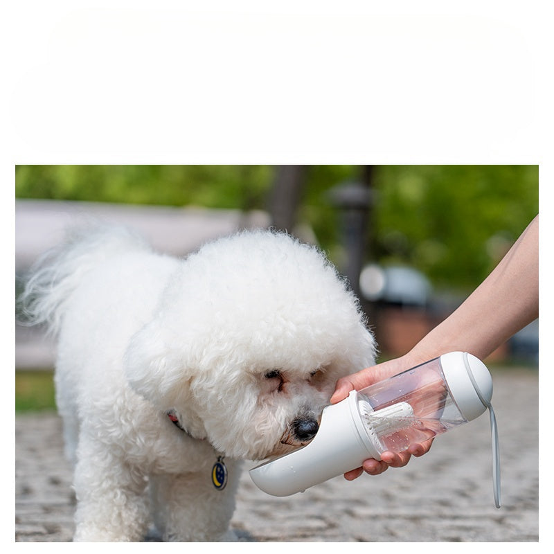 Leak Proof Portable Dog Water Bottle with Filter, Dog Water Bowl Dispenser