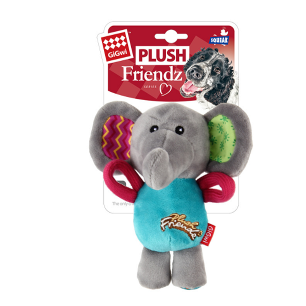 GiGwi PLUSH FRIENDZ TUG DOG TOY——Honored Series